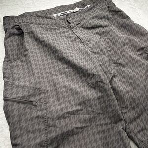 Fox Shorts Men's 38 X 12  Bike MTB Trail Cargo Lined Padded Gray Pattern